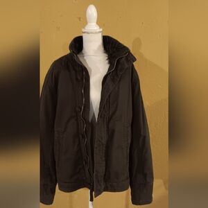 Abercrombie & Fitch Dark Gray Military Jacket